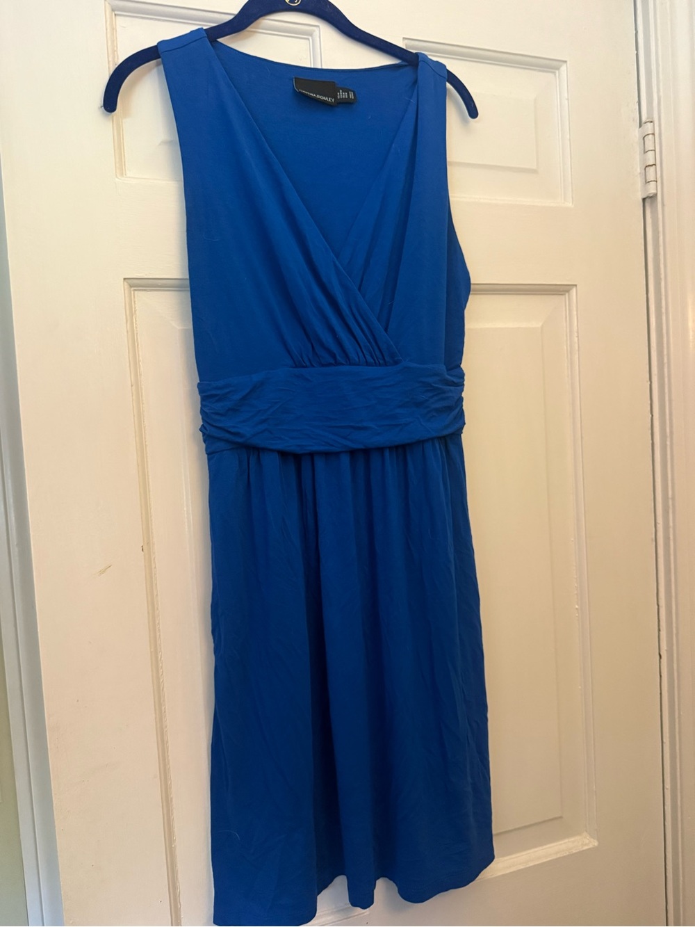 Cynthia Rowley Royal Blue Sleeveless Wrap Dress
